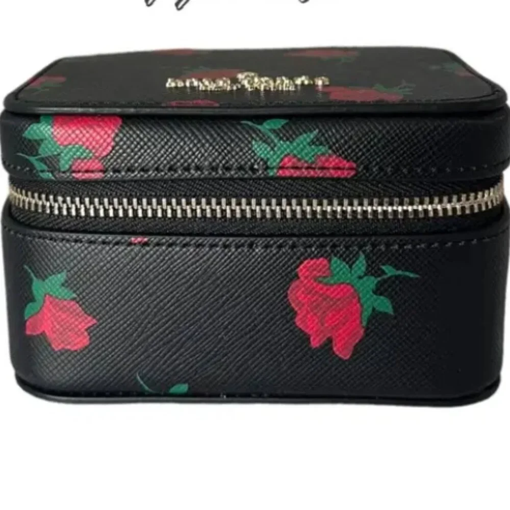 kate spade Madison Rose Toss Printed Jewelry travel Holder case organizer nwt - Picture 1 of 4